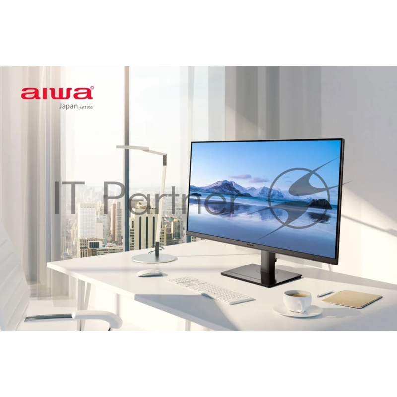Монитор 27 AIWA MD2705-B Black (IPS, 1920x1080, HDMI+DP, 1 ms, 178°/178°, 250 cd/m, 1000:1, 165Hz, MM, внешн. БП)
