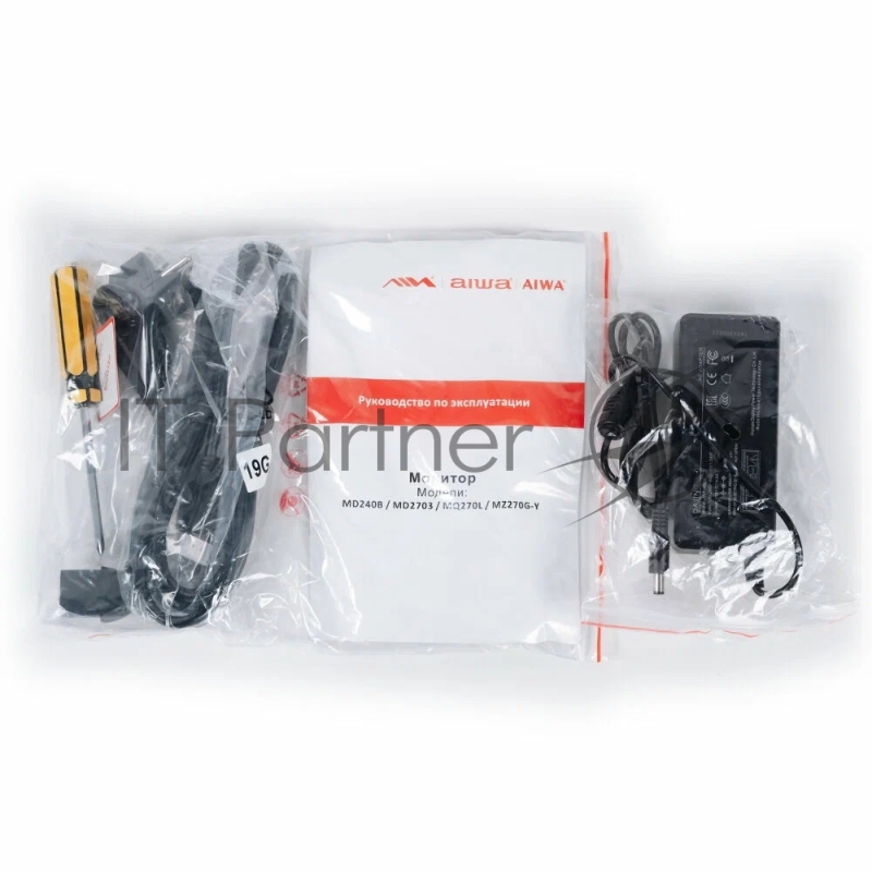 Монитор 27 AIWA MQ270L Black (IPS, 2560x1440, HDMI+DP, 5 ms, 178°/178°, 250 cd/m, 1000:1, 75Hz, MM, Pivot, внешн. БП)