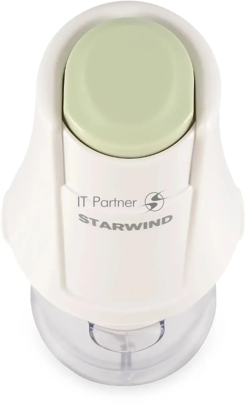 Измельчитель электрический Starwind SCP1010 0.36л. 250Вт белый/зеленый