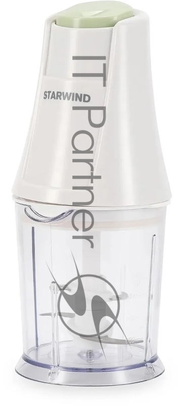 Измельчитель электрический Starwind SCP1010 0.36л. 250Вт белый/зеленый