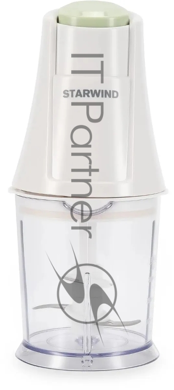 Измельчитель электрический Starwind SCP1010 0.36л. 250Вт белый/зеленый