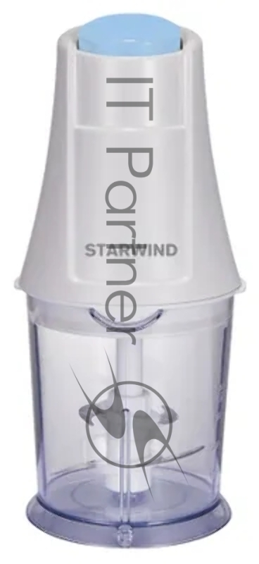 Измельчитель электрический Starwind SCP1011 0.36л. 250Вт белый/бирюзовый