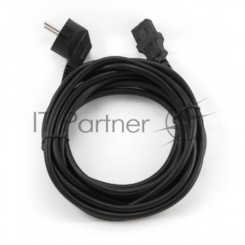 Кабель Cord Power Gembird/Cablexpert PC-186-15 4.5м, Schuko- C13, 4А, черный, с зазем.