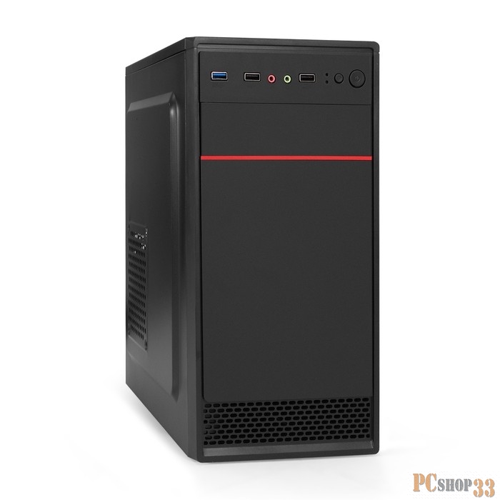 Корпус Minitower ExeGate MA-401 (mATX, без БП, 2*USB+1*USB3.0, аудио, черный)