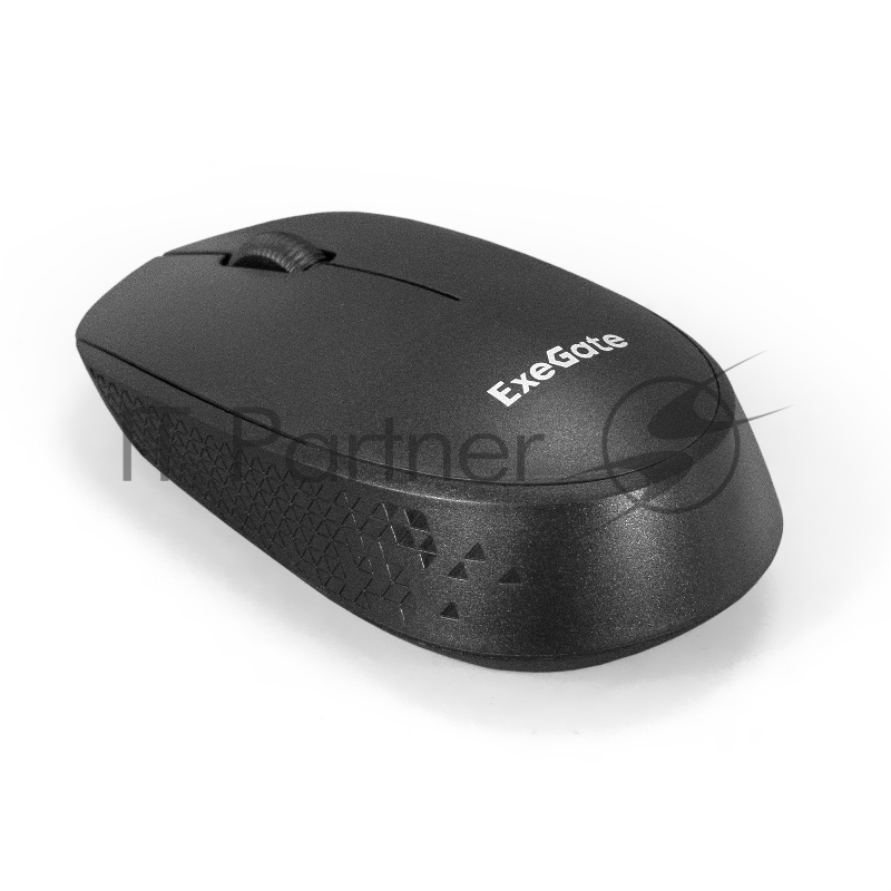 Комплект беспроводной ExeGate Professional Standard Combo MK210 (клавиатура полноразмерная влагозащищенная 104кл. + мышь оптическая 1200dpi, 3 кнопки и колесо прокрутки USB, радиоканал 2,4 ГГц, радиус действия до 10м, черный, Color Box)