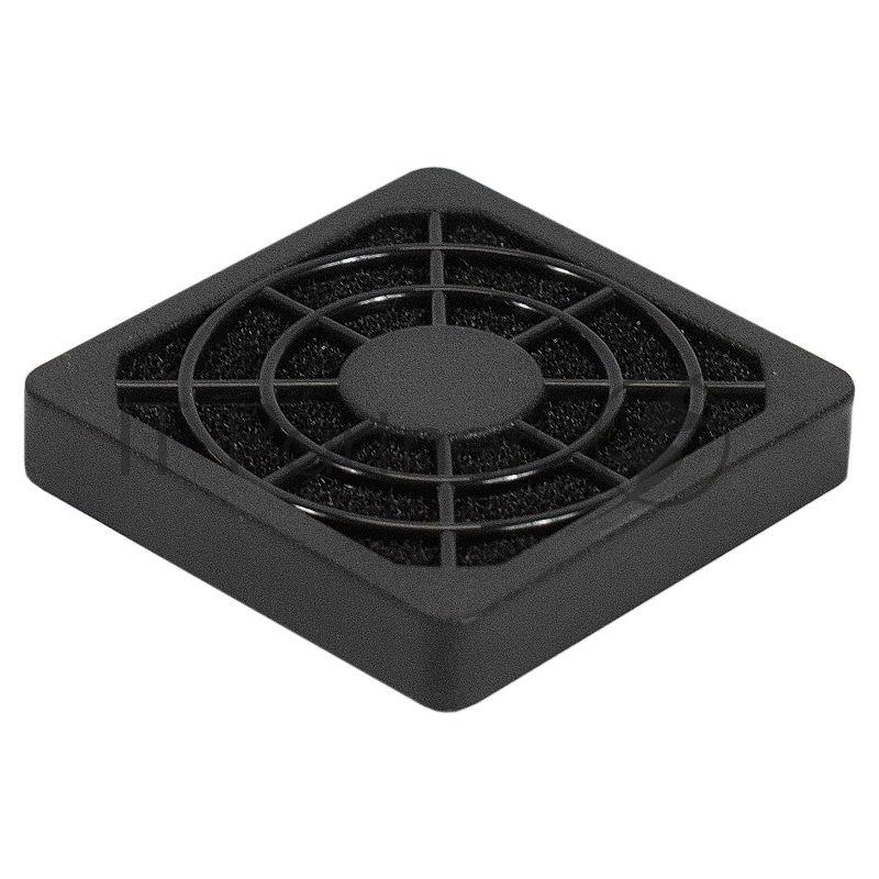 Решетка для вентилятора с фильтром 40х40 ExeGate EG-040PSFB (40x40 мм, пластиковая, квадратная, с пылевым фильтром, черная)