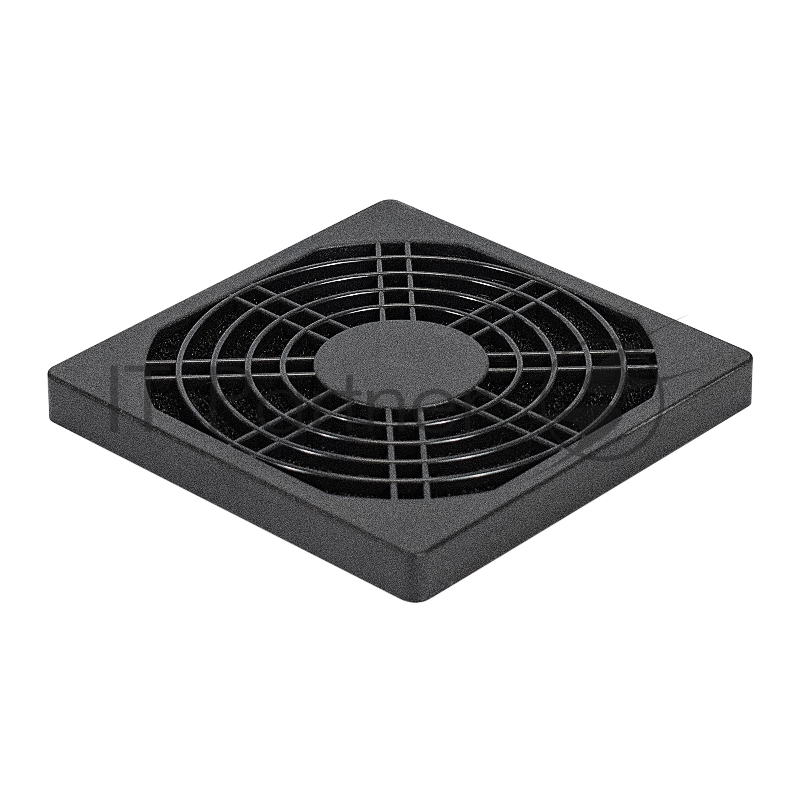 Решетка для вентилятора с фильтром 90х90 ExeGate EG-090PSFB (90x90 мм, пластиковая, квадратная, с пылевым фильтром, черная)