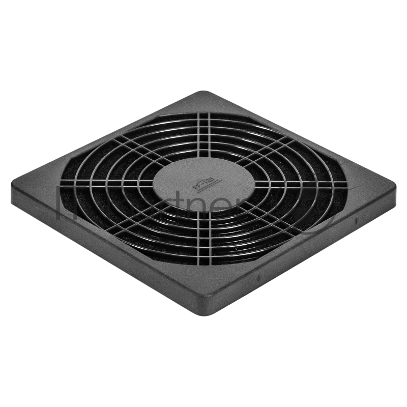 Решетка для вентилятора с фильтром 120х120 ExeGate EG-120PSFB (120x120 мм, пластиковая, квадратная, с пылевым фильтром, черная)