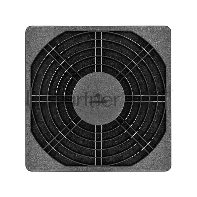 Решетка для вентилятора с фильтром 120х120 ExeGate EG-120PSFB (120x120 мм, пластиковая, квадратная, с пылевым фильтром, черная)