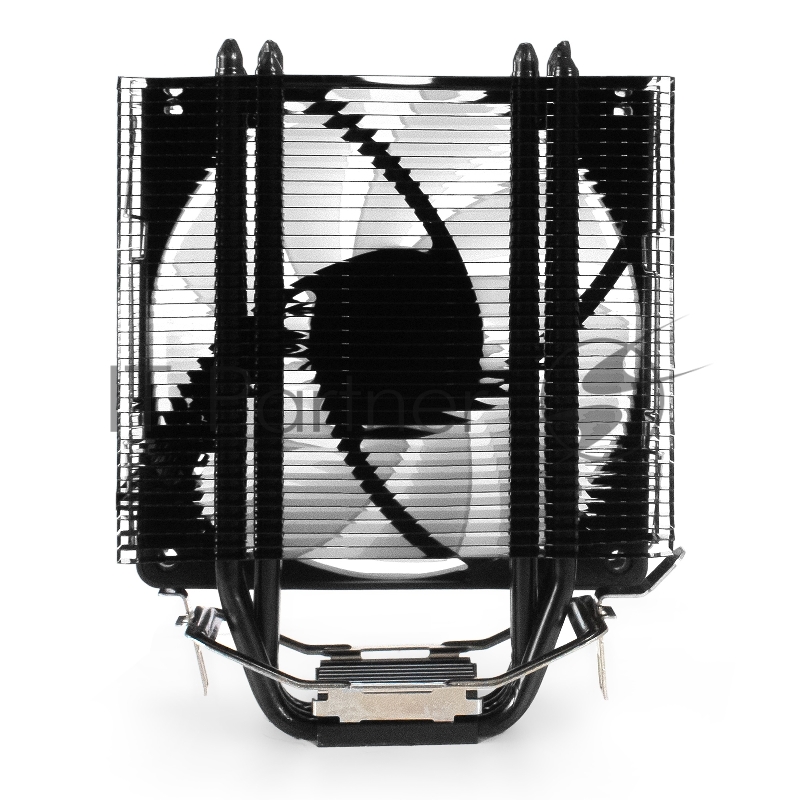 Кулер ExeGate Dark Magic EE400XL-PWM.ARGB (Al+Cu, черное покрытие, 4 тепл.трубки, LGA775/1150/1151/1155/1156/120 TDP 125W, Fan 120mm, PWM, 800-2400RPM, Hydro bearing, 4 pins+5V 3Pins ARGB connector