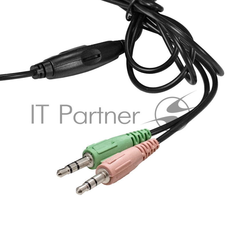 Полноразмерные наушники с микрофоном (гарнитура) ExeGate Office HS-130S (2x3.5мм, динамик 40мм, 20-20000Гц, длина кабеля 2.2м, регулировка громкости)