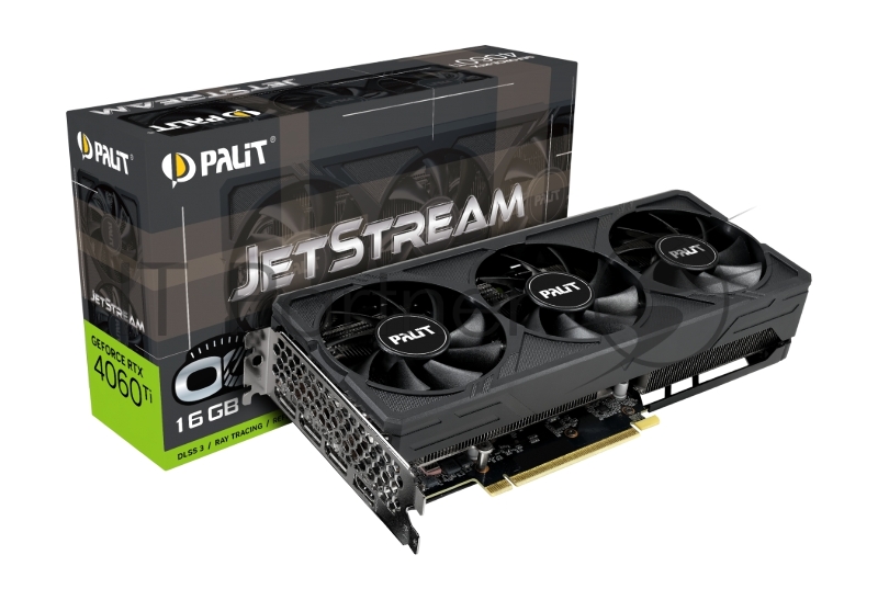 Видеокарта PALIT PCIE16 RTX4060TI 16GB RTX4060TI JETSTREAM 16GB