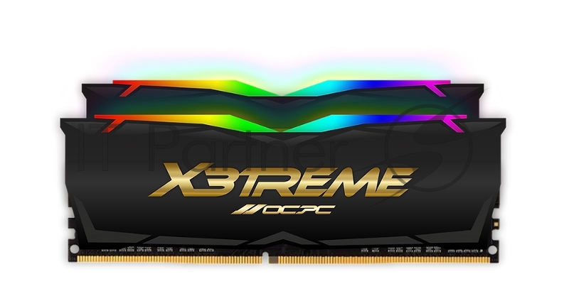 Модуль памяти DDR 4 DIMM 16Gb (8Gbx2), 4000Mhz, OCPC X3 RGB MMX3A2K16GD440C19BL, RGB, CL19, BLACK LABEL
