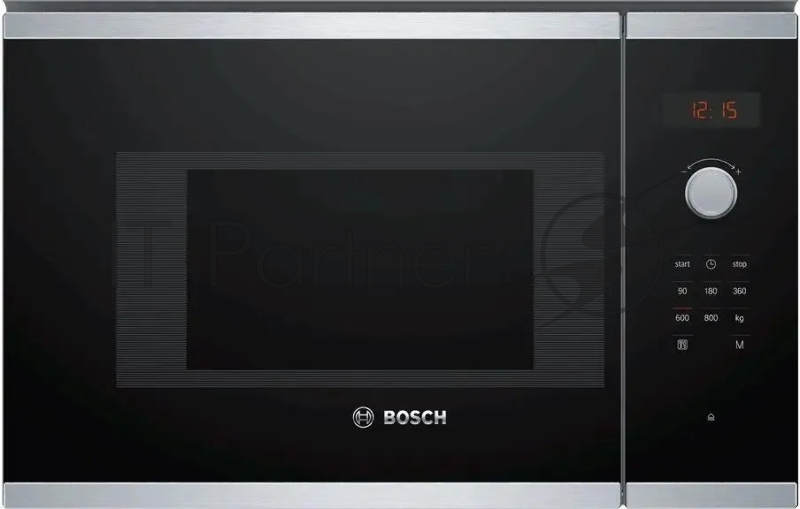 Микроволновая печь Bosch BFL523MS0 20л. 800Вт нержавеющая сталь/черный (встраиваемая)