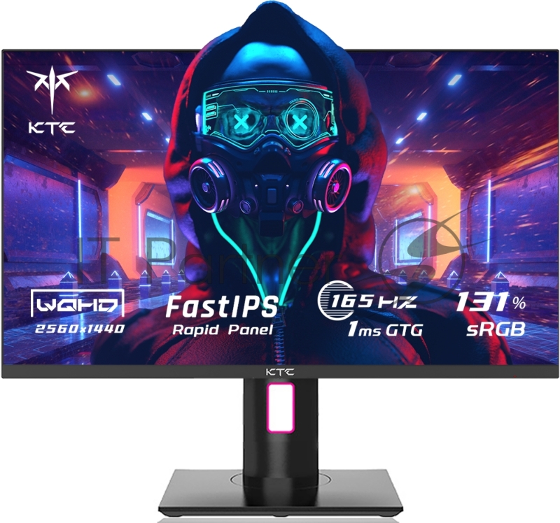 Монитор 27 KTC H27T22 Black (IPS, 2560x1440, HDMI+HDMI+DP+DP, 1 ms, 178°/178°, 350 cd/m, 1000:1, 165Hz, FreeSync/G-Sync, Pivot, HDR10)