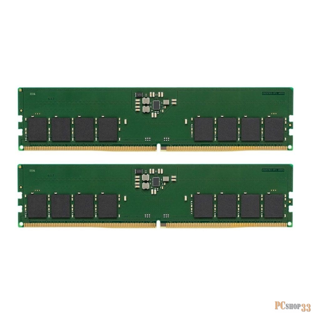 Модуль памяти 32GB Kingston DDR5 5200 DIMM KVR52U42BS8K2-32 Non-ECC , CL46 , 1.1V, (Kit of 2) 1RX8 288-pin 16Gbit, RTL