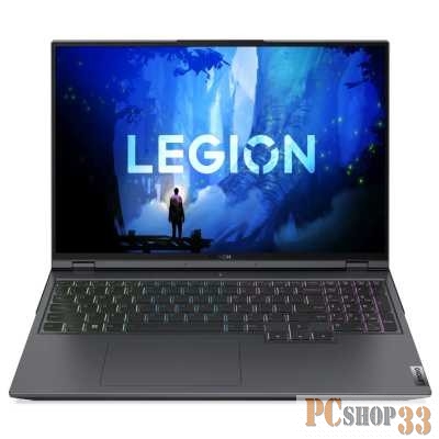 Ноутбук Lenovo Legion 5 Pro 16IAH7H Core i9 12900H 32Gb SSD1Tb NVIDIA GeForce RTX3070Ti 8Gb 16 IPS WQXGA (2560x1600) noOS grey WiFi BT Cam (82RF00H9RK)