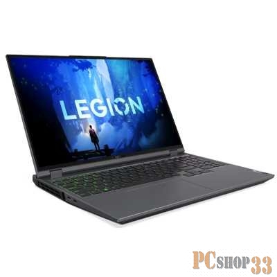 Ноутбук Lenovo Legion 5 Pro 16IAH7H Core i9 12900H 32Gb SSD1Tb NVIDIA GeForce RTX3070Ti 8Gb 16 IPS WQXGA (2560x1600) noOS grey WiFi BT Cam (82RF00H9RK)