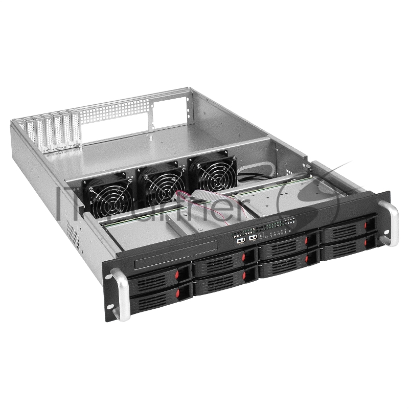 Серверный корпус ExeGate Pro 2U660-HS08 <RM 19, высота 2U, глубина 660, без БП, 8xHotSwap, USB>