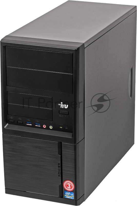 Компьютер IRU Office 513 MT i3 9100 (3.6) 8Gb SSD240Gb UHDG 630 noOS GbitEth 400W черный (1881599)