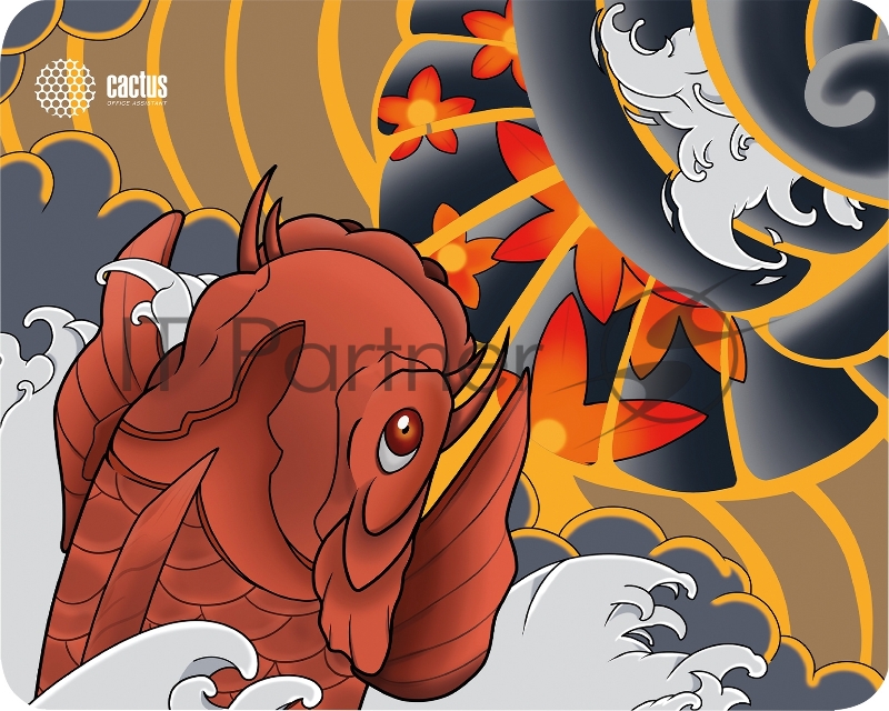 Коврик для мыши Cactus CS-MP-PRO04XL Fish 400x300x3мм