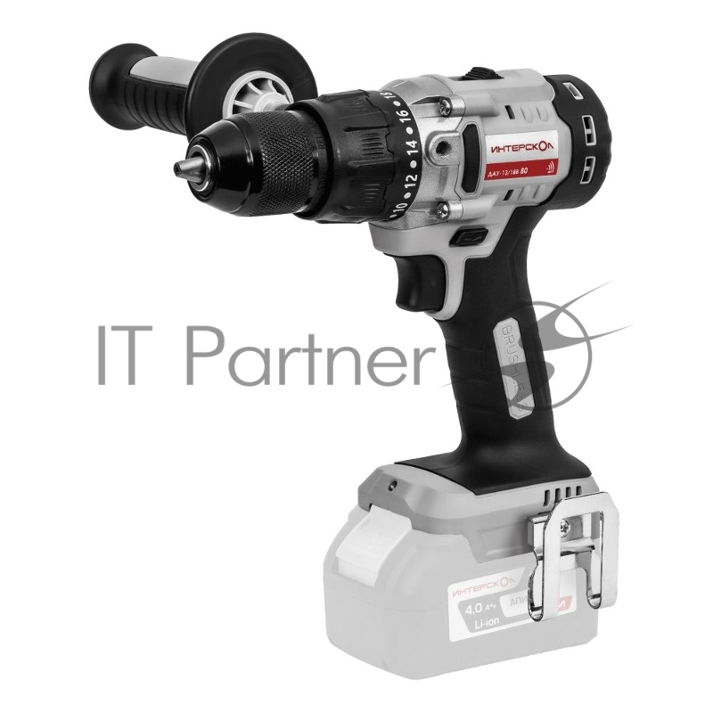 Бесщеточная аккумуляторная ударная дрель-шуруповерт ИНТЕРСКОЛ ДАУ-13/18В 80 ( без АКБ и ЗУ, кейс)