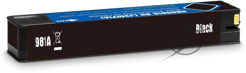 Картридж струйный Cactus CS-J3M71A 981A черный (155мл) для HP PageWide 556dn Enterprise/586dn