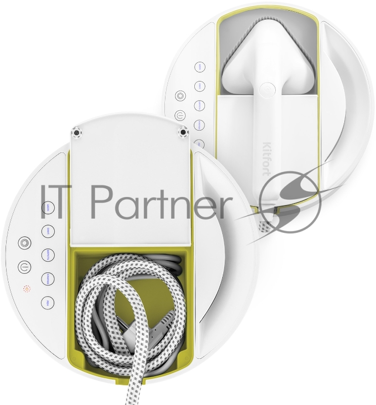 Отпариватель ручной Kitfort КТ-9110-2 2180Вт белый/салатовый