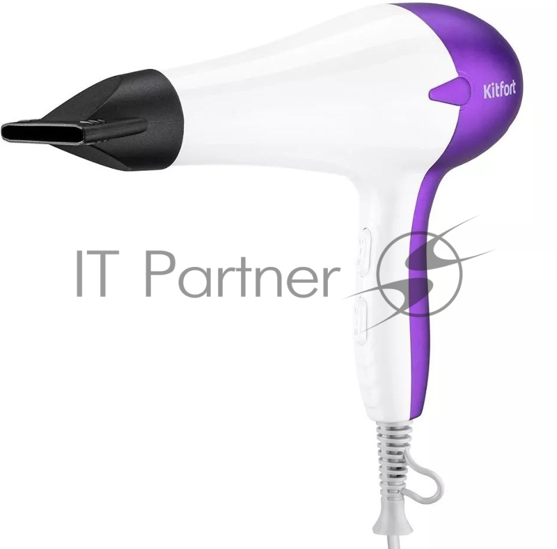 Фен Kitfort КТ-3206 1200Вт белый/фиолетовый