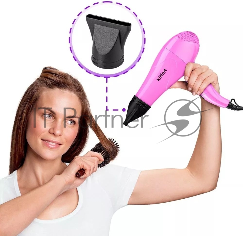 Фен Kitfort КТ-3208 950Вт розовый