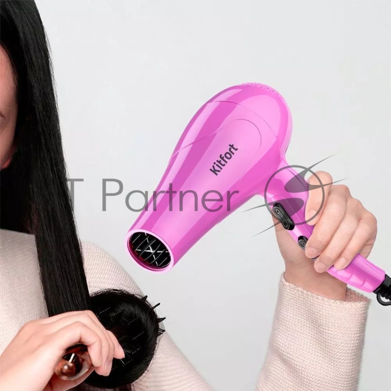 Фен Kitfort КТ-3208 950Вт розовый