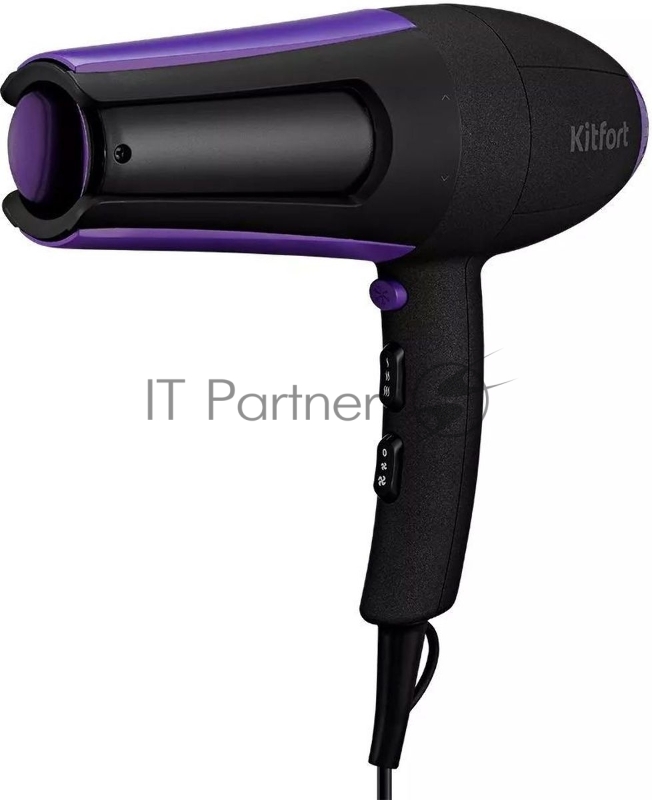 Фен Kitfort КТ-3232-1 2000Вт черный/фиолетовый