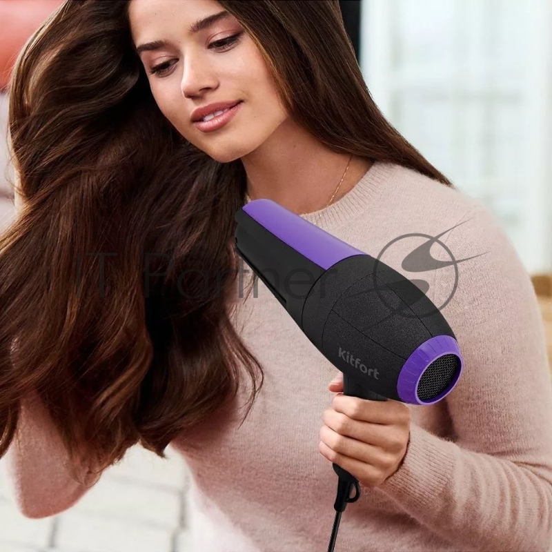 Фен Kitfort КТ-3232-1 2000Вт черный/фиолетовый