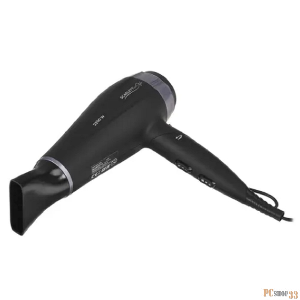 Фен Scarlett SC-HD70IT12 (черный с лиловым)