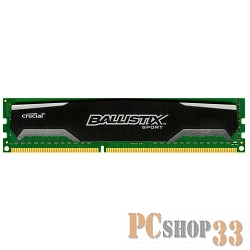 Модуль памяти Crucial DDR3 DIMM 4GB (PC3-12800) 1600MHz BLS4G3D1609DS1S00CEU Ballistix Sport CL9