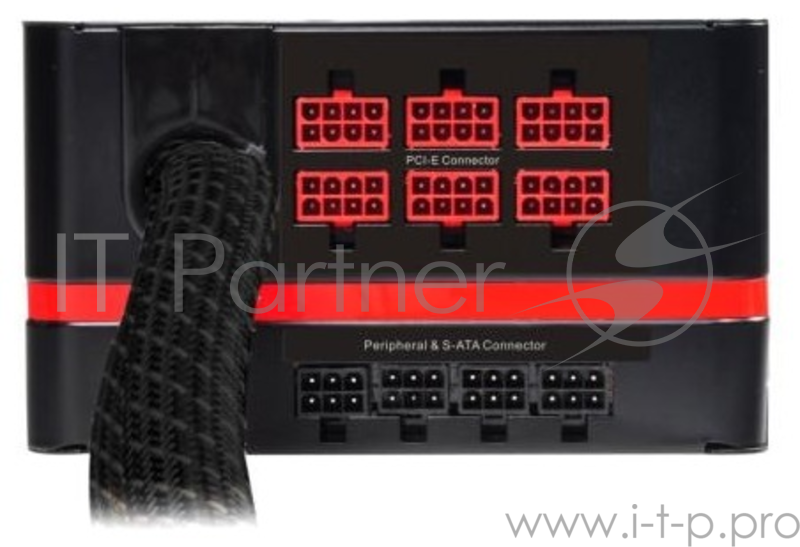 Блок питания 1200Вт Thermaltake Амур 1200Вт W0430RE ATX12V V2.3 (24+4/8+6/8+8pin, вентилятор d135мм) + кабель питания EURO (1.8м)