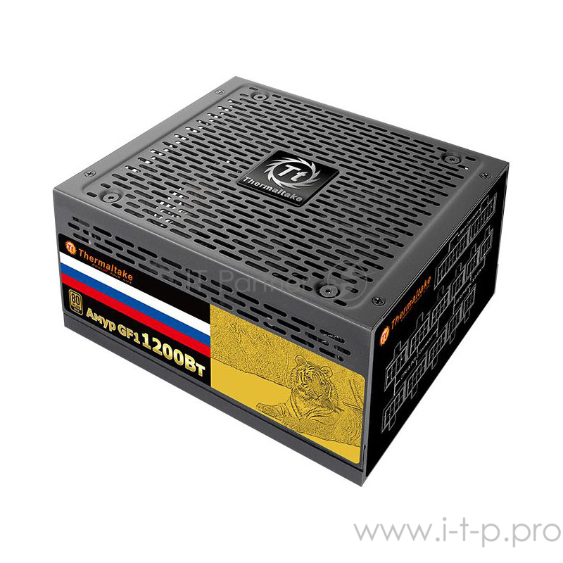 Блок питания 1200Вт Thermaltake Амур 1200Вт W0430RE ATX12V V2.3 (24+4/8+6/8+8pin, вентилятор d135мм) + кабель питания EURO (1.8м)