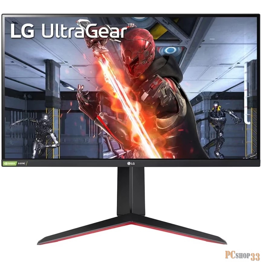 МОНИТОР 27 LG Gaming 27GN65R-B Black регулировка по высоте (IPS, 1920x1080, 144Hz, 1ms, 178°/178°, 300 cd/m, 100,000,00