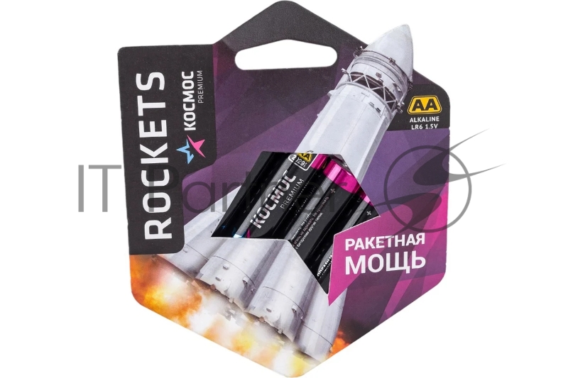 Элемент питания алкалиновый LR6 KOSMOS premium ROCKETS (блист. 4шт) Космос KOSLR6ROCKETS4BL