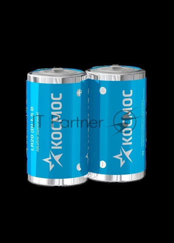 Элемент питания LR20 (уп.2шт) Космос KOCLR20MAX2S