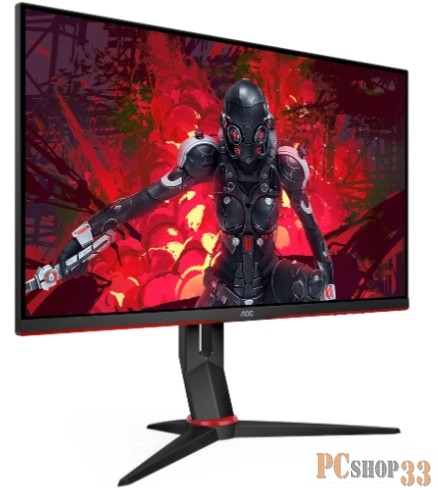 Монитор AOC 27 Q27G2U черный/красный VA LED 1ms 16:9 HDMI матовая HAS Piv 3000:1 250cd 178гр/178гр 2560x1440 DP 2K USB 4.43кг