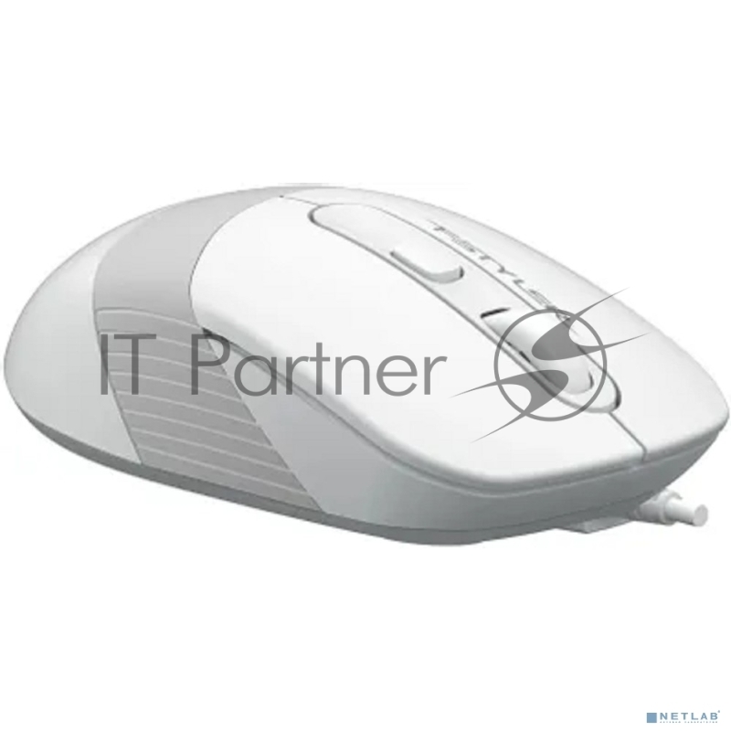 Мышь A4Tech Fstyler FM10S белый/серый оптическая (1600dpi) silent USB (4but)