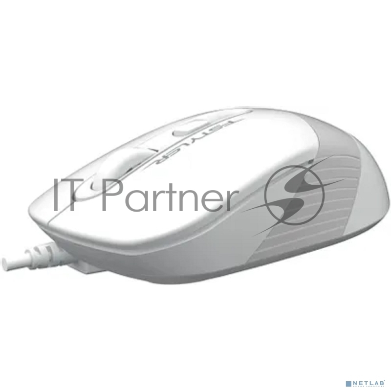 Мышь A4Tech Fstyler FM10S белый/серый оптическая (1600dpi) silent USB (4but)