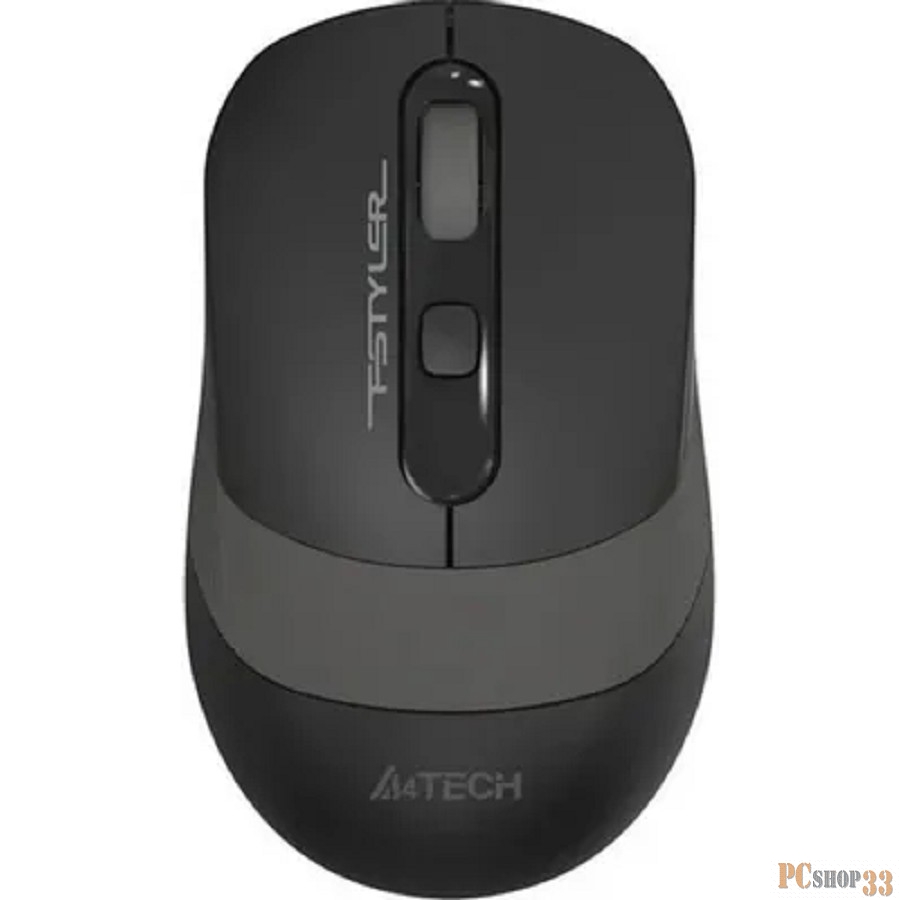 Мышь A4Tech Fstyler FM10S черный/серый оптическая (1600dpi) silent USB (4but)