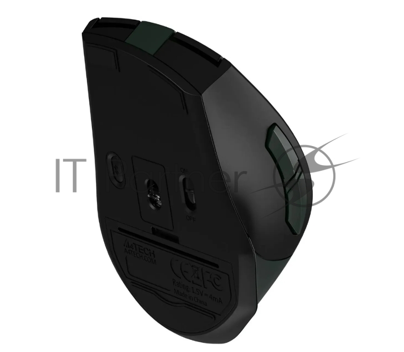 Мышь A4Tech Fstyler FB35CS темно-зеленый/черный оптическая (2000dpi) silent беспроводная BT/Radio USB (5but)