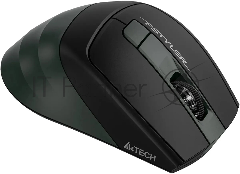 Мышь A4Tech Fstyler FB35S темно-зеленый/черный оптическая (2000dpi) беспроводная BT/Radio USB для ноутбука (5but)