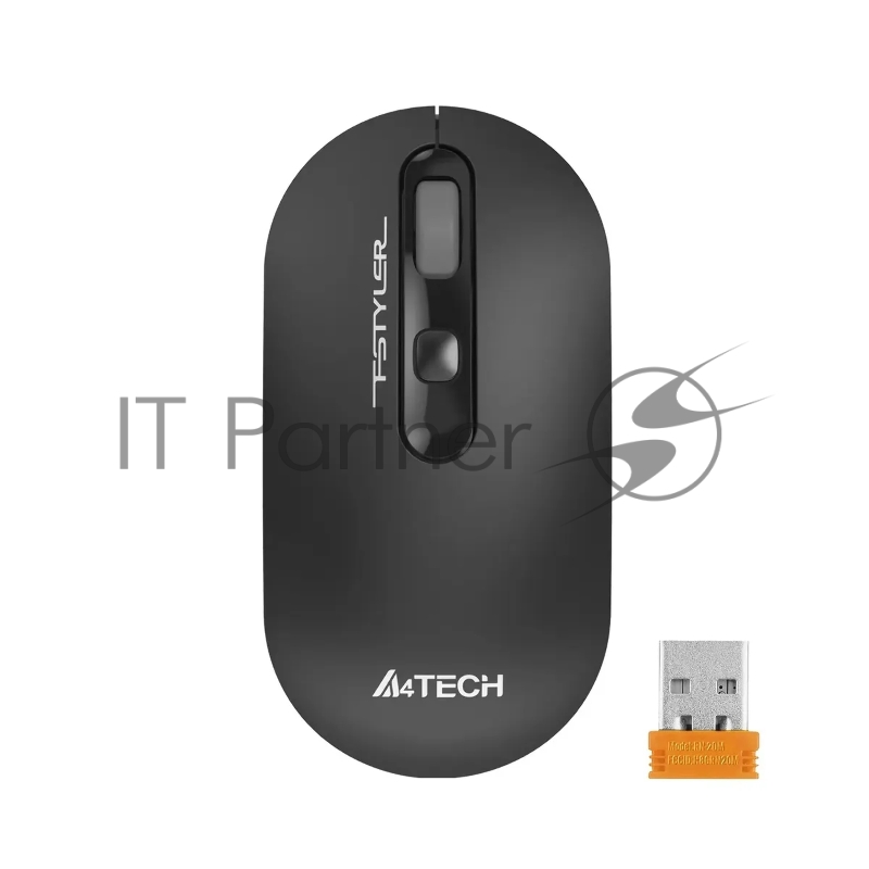 Мышь A4Tech Fstyler FG20S серый оптическая (2000dpi) silent беспроводная USB для ноутбука (3but)