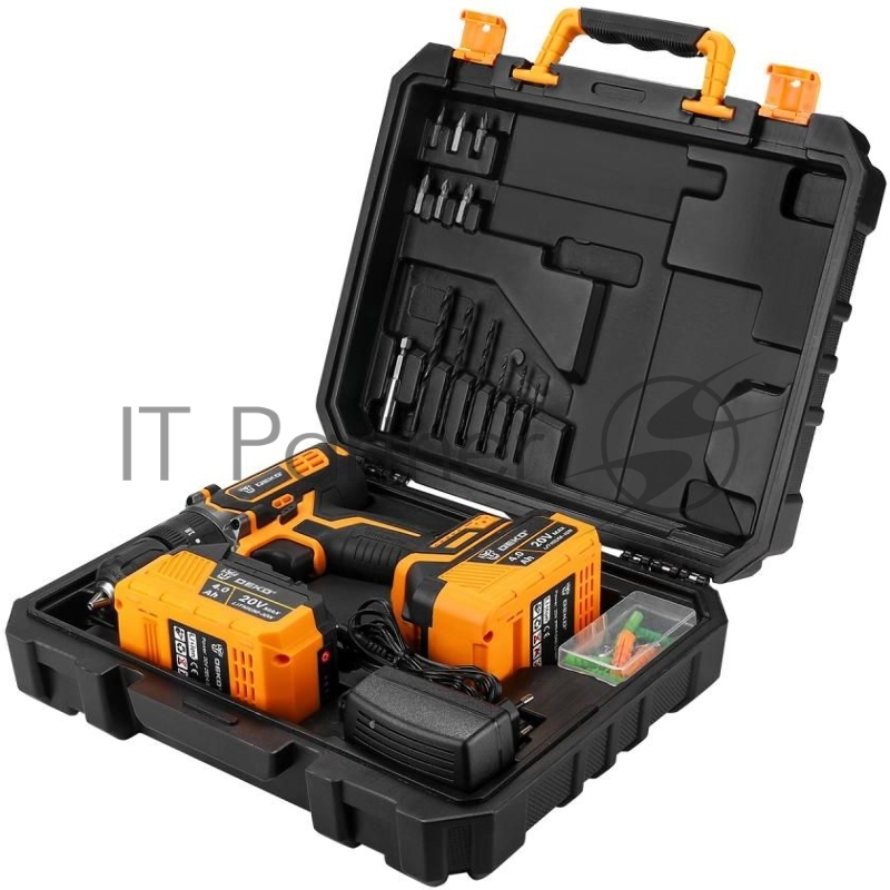 Дрель-шуруповерт Deko DKCD20 IMPACT аккум. патрон:быстрозажимной (кейс в комплекте) (063-4420)