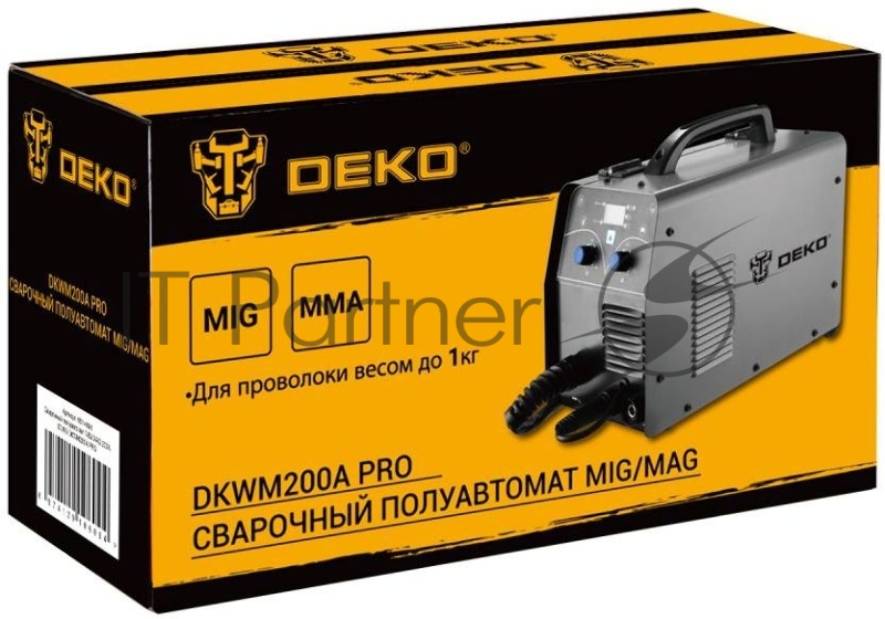 Сварочный полуавтомат Deko DKWM200A MIG-MAG/ММА 5.6кВт