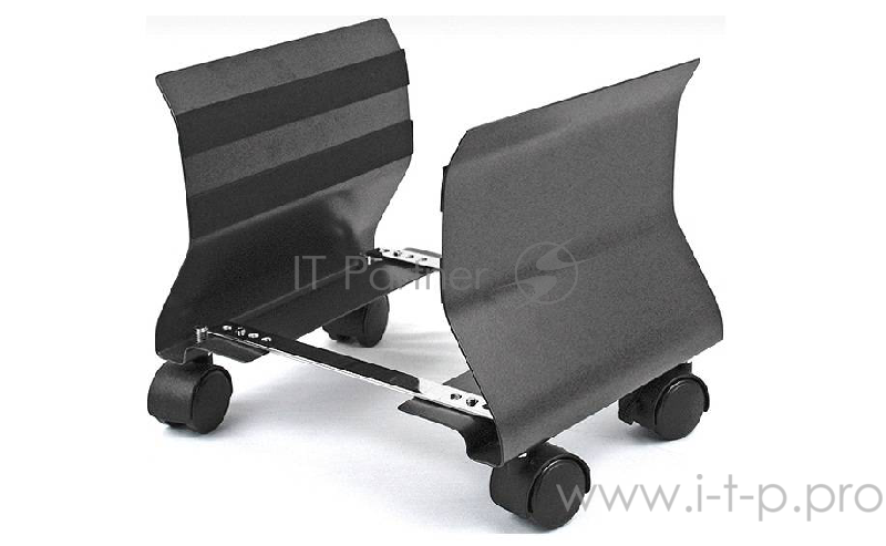 Подставка под системный блок Fellowes®, регулируемая ширина: от 152 мм до 229 мм, стальная, графит.